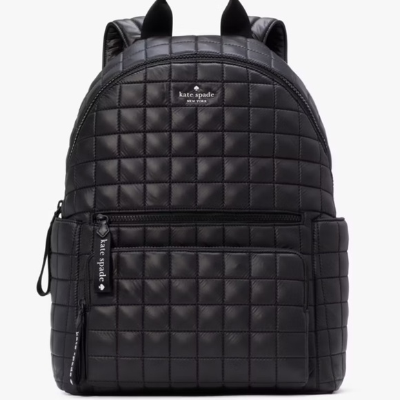 Kate Spade Camden Quilted Large Backpack - Black - Picture 1 of 7